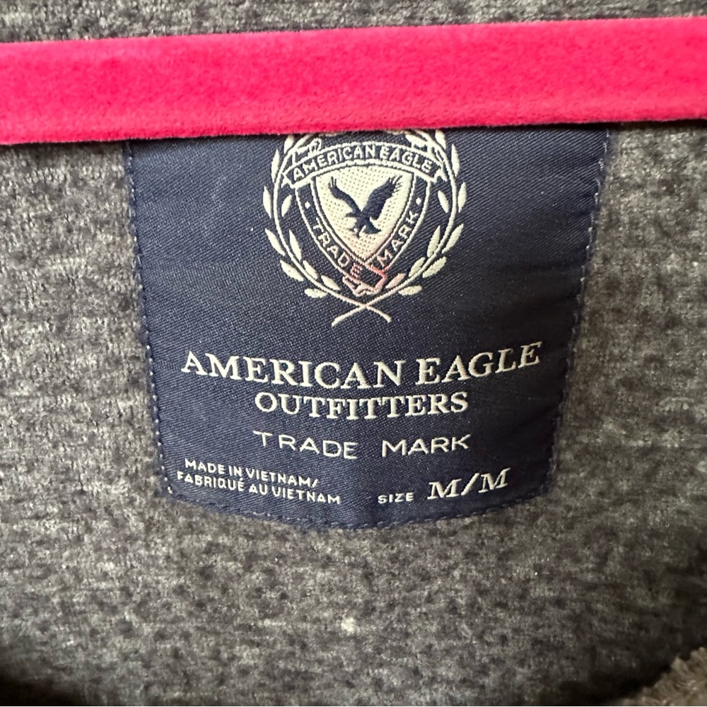 American Eagle Gray Pullover Sequined Sweatshirt … - image 5